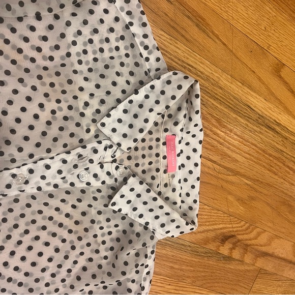 Polka Dot Button-Up Shirt - Picture 1 of 7